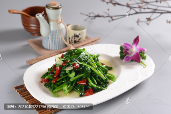 熗炒芥蘭心