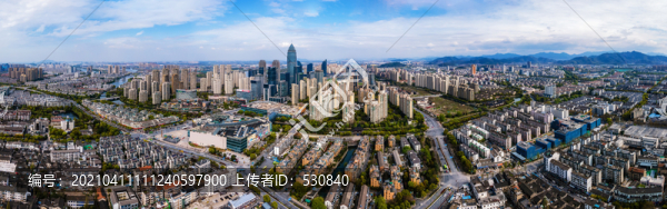 航拍浙江紹興高清全景大畫幅