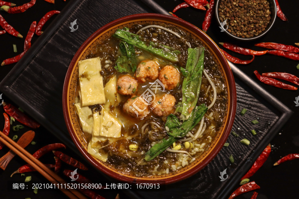 酸菜丸子泡飯