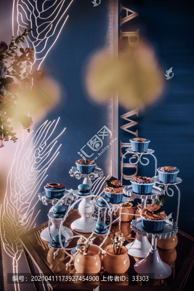 婚禮現(xiàn)場(chǎng)茶歇臺(tái)