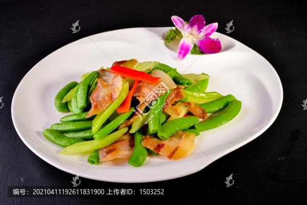 臘肉炒四季豆