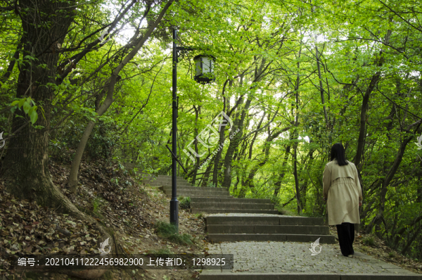 公園爬山