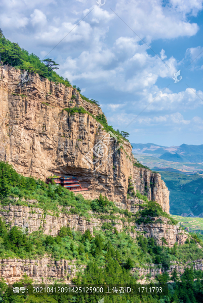 中國山西大同北岳恒山姑嫂崖