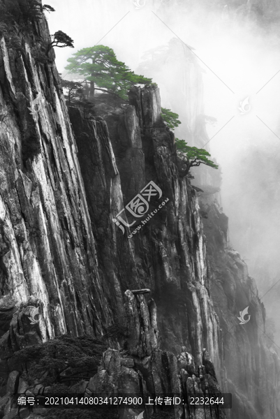 云霧中的黃山