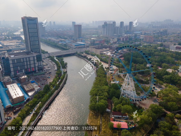 航拍濟南日小清河09