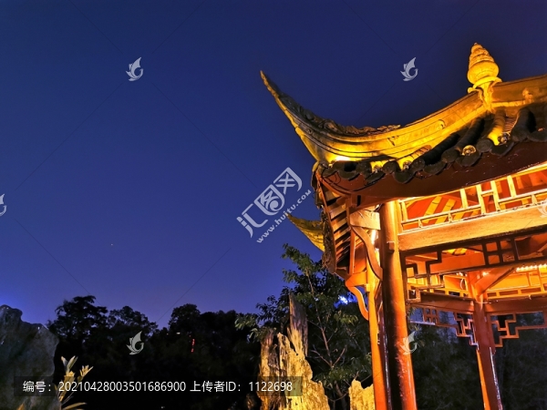 成都文化公園夜景