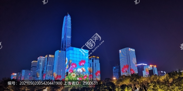 深圳平安大廈夜景