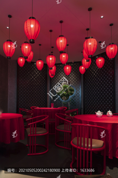 中式傳統(tǒng)餐廳內(nèi)景