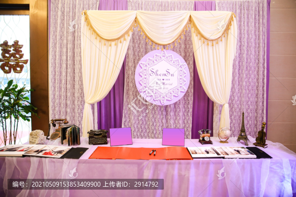 婚禮簽到合影區(qū)