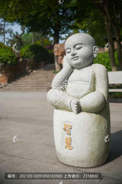 沙彌小石雕