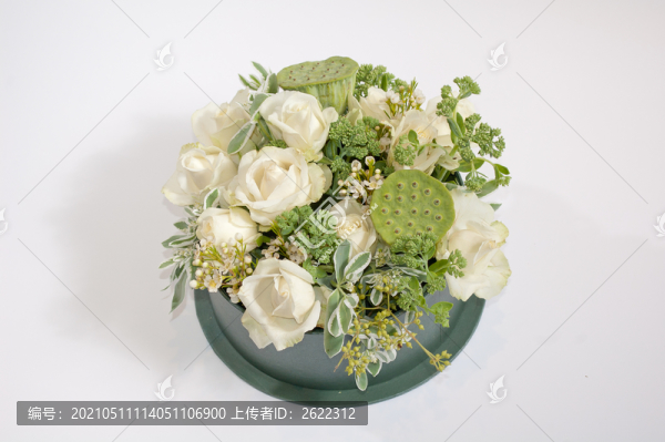白玫瑰鮮花禮盒