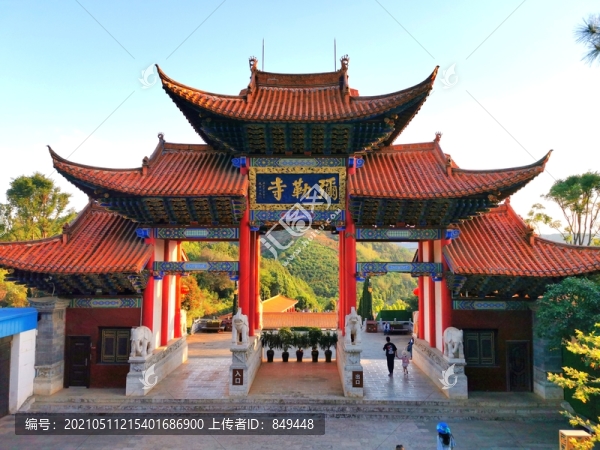 中式古建牌坊牌樓大門