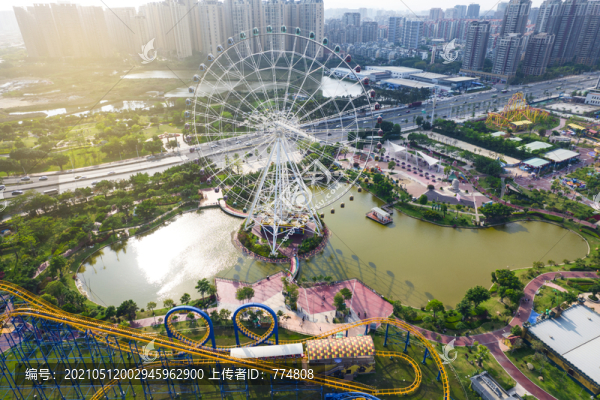 汕頭兒童公園全景航拍