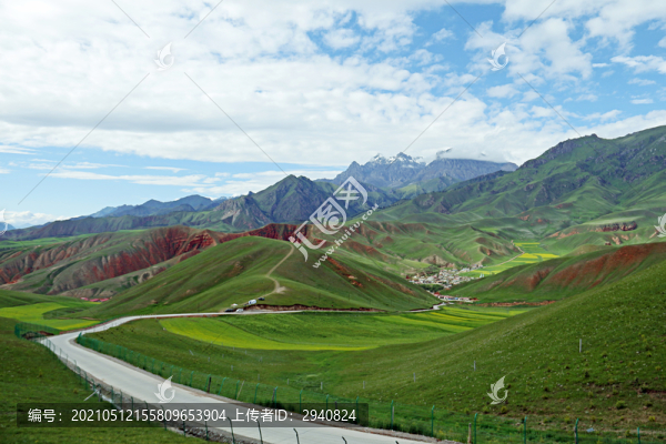 高原山間公路
