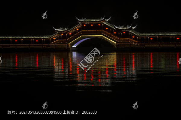 江蘇錦溪古鎮(zhèn)夜景