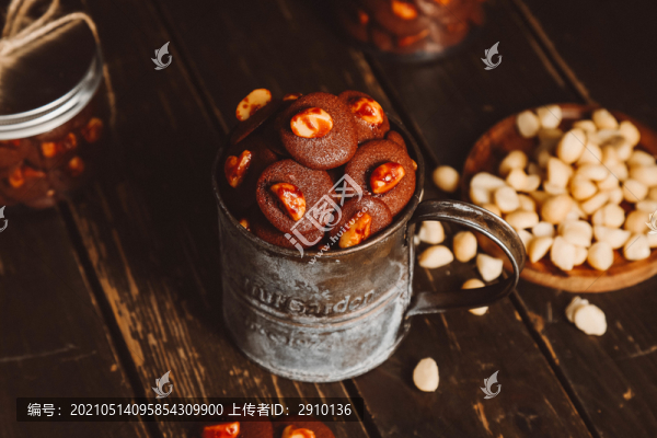 美式鄉(xiāng)村風夏威夷巧克力脆餅干