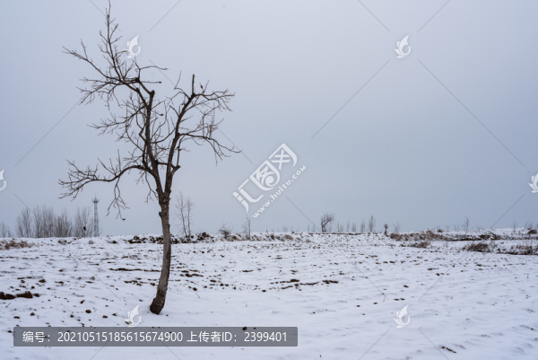 鄉(xiāng)村田園天地雪景