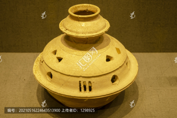 漢代釉陶子母香薰
