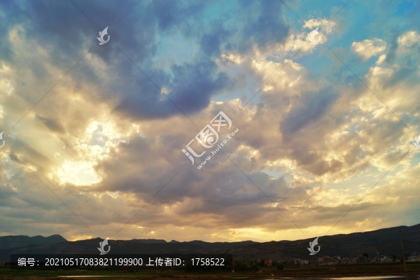 農村日落