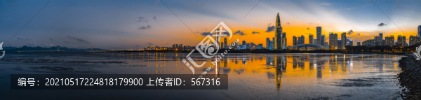 深圳灣全景圖