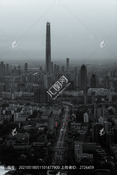 城市黃昏