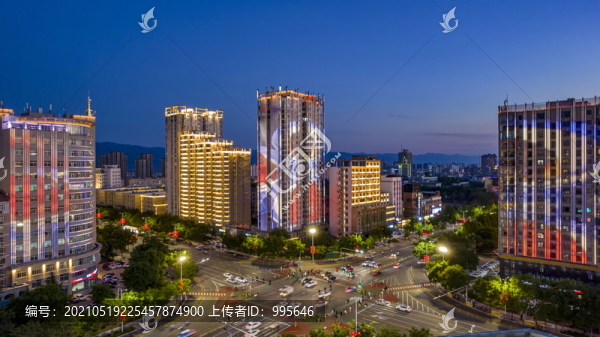 山西運(yùn)城夜景