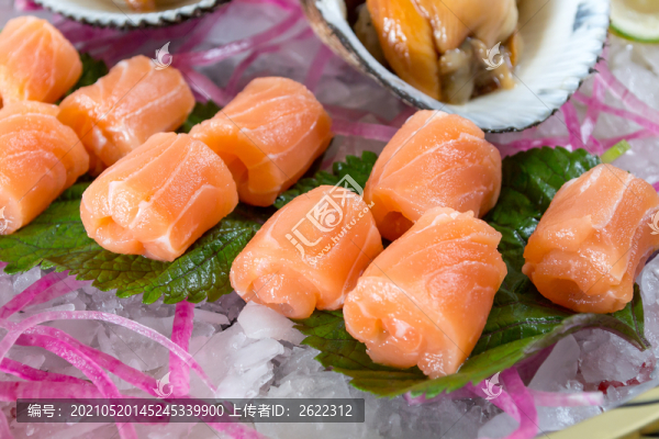 三文魚刺身卷
