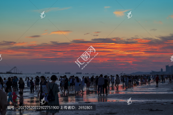 晚霞海景