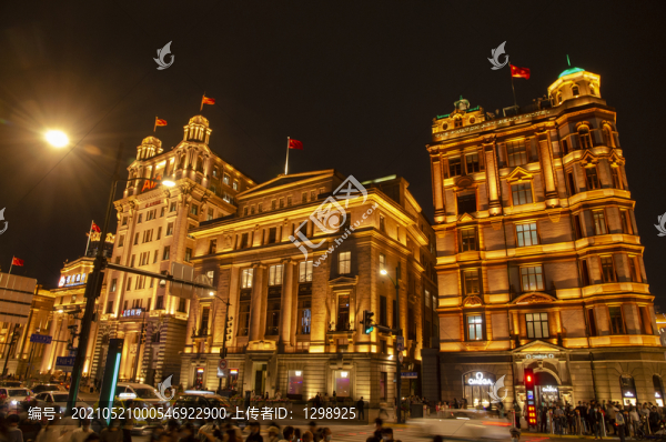 上海外灘建筑夜景