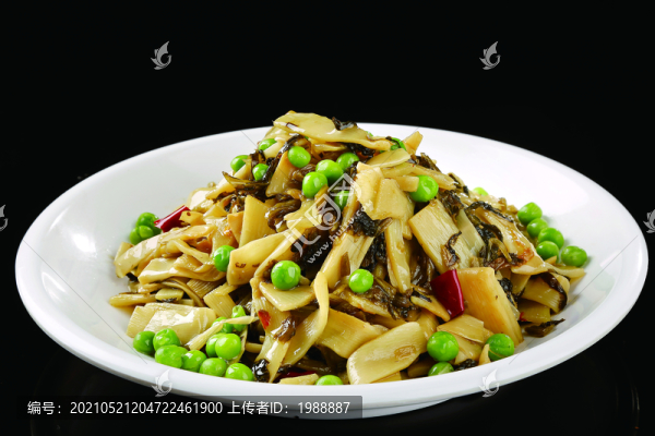 雪菜毛豆筍