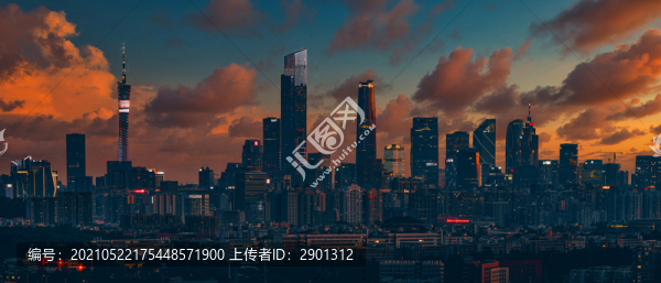 都市風(fēng)光黃昏