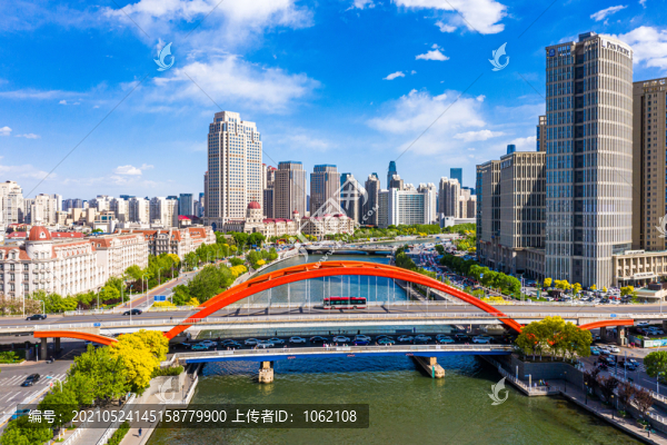 天津海河金剛橋風光