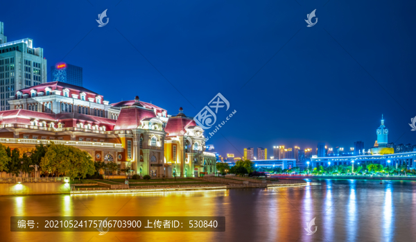 天津都市風(fēng)光夜景