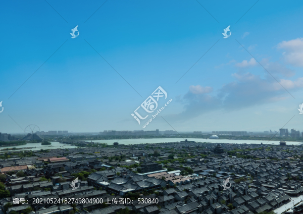 航拍山東聊城風(fēng)光