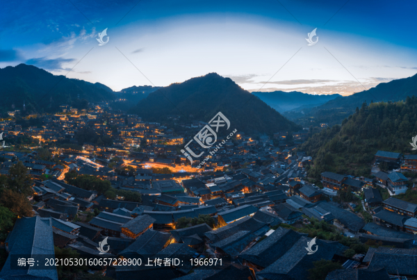 貴州西江千戶苗寨夜景