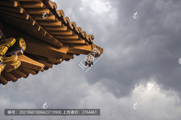 大同古城的中式建筑屋檐