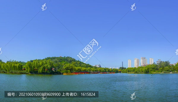 天津南翠屏公園全景大畫幅