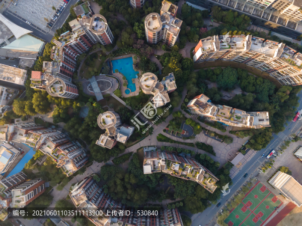 航拍廣州高層住宅