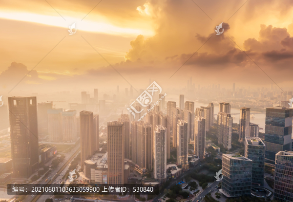 航拍廣州城市風貌