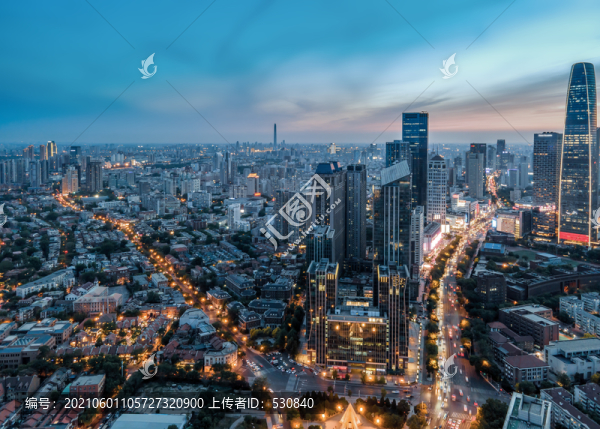航拍天津房地產(chǎn)背景圖