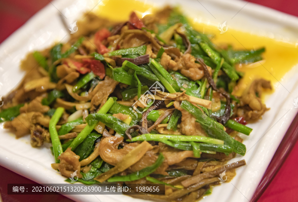 筍干蒜絲肉絲