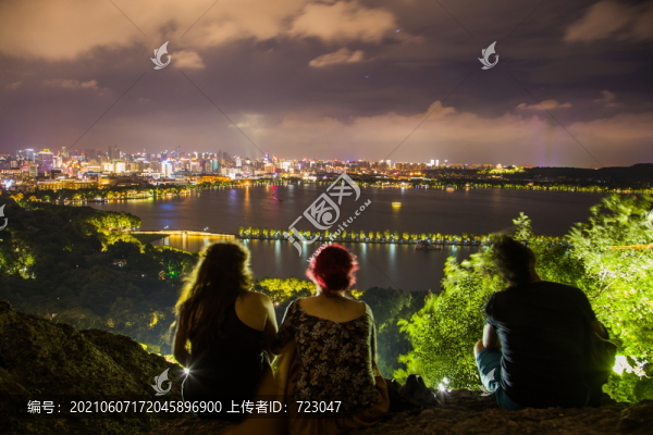 西湖夜色