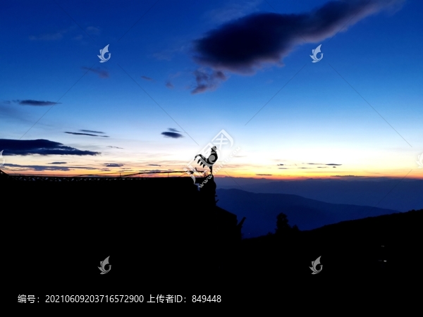 雞足山日落日出