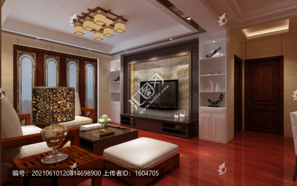 現(xiàn)代中式裝修效果圖