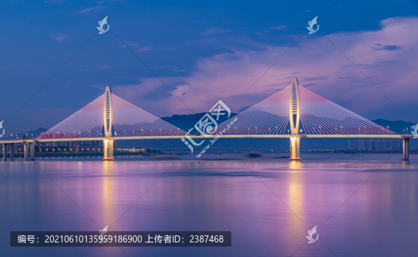 肇慶西江三橋夜景