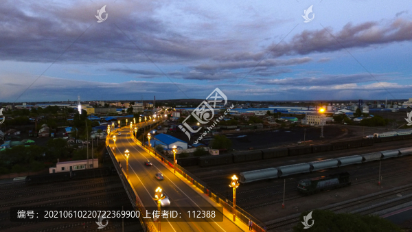 夜幕立交橋城市風(fēng)光夜景夜色