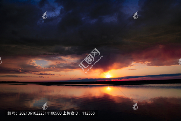 晚霞日落夕陽西下彩云黃昏傍晚