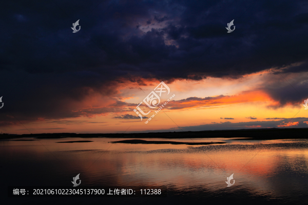 晚霞日落夕陽西下彩云黃昏傍晚