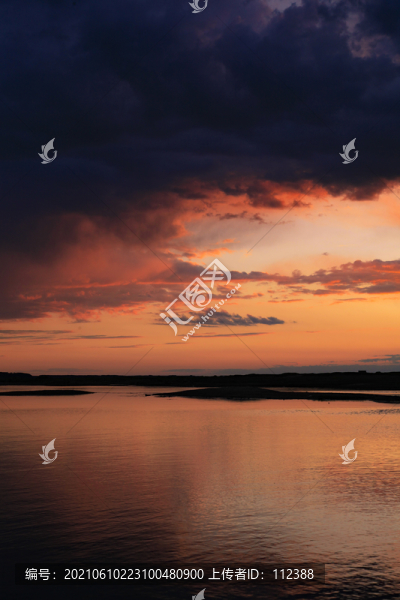 晚霞日落夕陽西下彩云黃昏傍晚