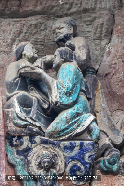 寶頂釋迦因地行孝剜眼出髓為藥圖